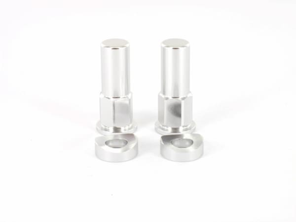 Holeshot, Däcklås mutter + spec bricka, SILVER