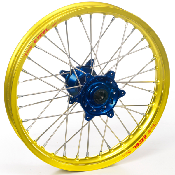 Haan Wheels, Komplett Hjul, 1,40, 19", FRAM, GUL BLÅ, Honda 07-21 CRF150R
