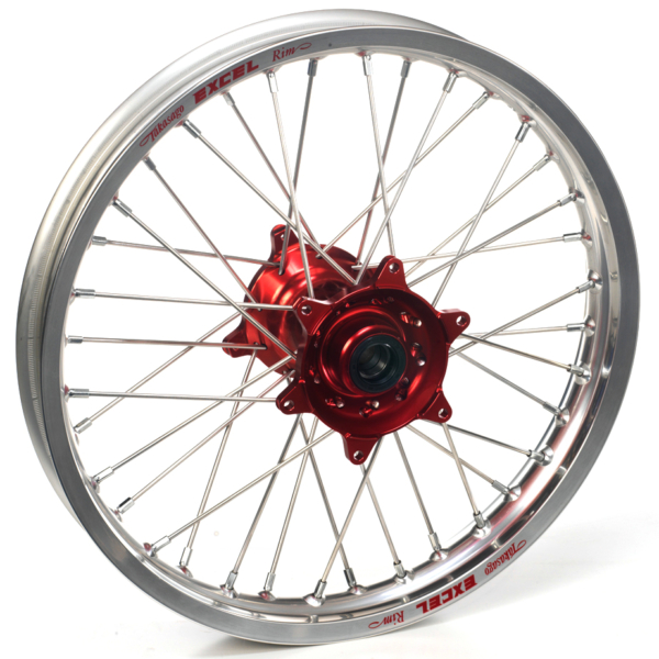 Haan Wheels, Komplett Hjul, 1,85, 16", BAK, SILVER RÖD, Honda 07-21 CRF150R