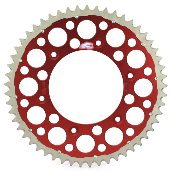Renthal, Bakdrev, 520, 48, RÖD, Honda 02-21 CRF450R, 05-18 CRF450X, 78-07 CR250R, 04-21 CRF250R, 04-19 CRF250X, 84-04 XR250R, 79-07 CR125R, 87-88 CR500R, 92-01 CR500R, 96-04 XR400R, 87-99 XR600R, 00-16 XR650R