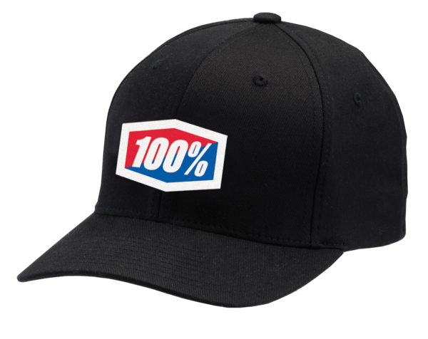 100%, Hat- Flexfit Classic, VUXEN, SVART