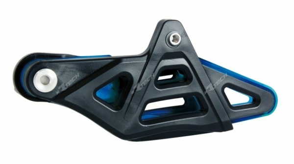 Rtech, Kedjestyrare Alu förstäkt, BLÅ, KTM 14-21 450 EXC-F, 18-21 250 EXC TPI/300 EXC TPI, 14-17 250 EXC/300 EXC, 14-21 250 EXC-F, 14-18 350 EXC-F, 14-16 125 EXC/200 EXC/500 EXC, 17-18 125 XC-W/150 XC-W, 15-21 85 SX, 17-21 500 EXC-F, Husqvarna 14 FC 450,