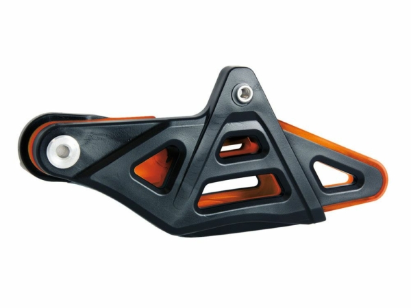 Rtech, Kedjestyrare Alu förstäkt, ORANGE, KTM 14-21 450 EXC-F, 18-21 250 EXC TPI/300 EXC TPI, 14-17 250 EXC/300 EXC, 14-21 250 EXC-F, 14-18 350 EXC-F, 14-16 125 EXC/200 EXC/500 EXC, 17-18 125 XC-W/150 XC-W, 15-21 85 SX, 17-21 500 EXC-F, Husqvarna 14 FC 45