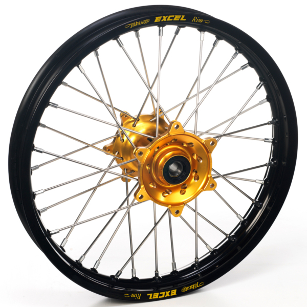 Haan Wheels, Komplett Hjul, 1,60, 12", BAK, SVART GULD, KTM 02-15 65 SX