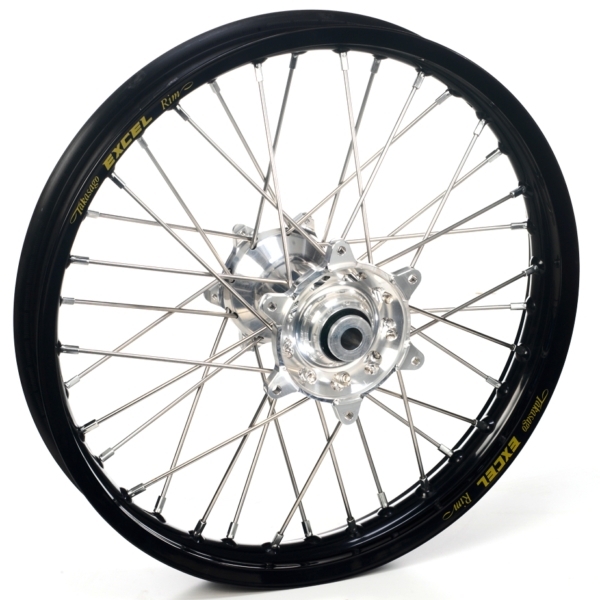 Haan Wheels, Komplett Hjul, 1,85, 16", BAK, SILVER SVART, KTM 21 85 SX, Husqvarna 21 TC 85, GasGas 21 MC 85