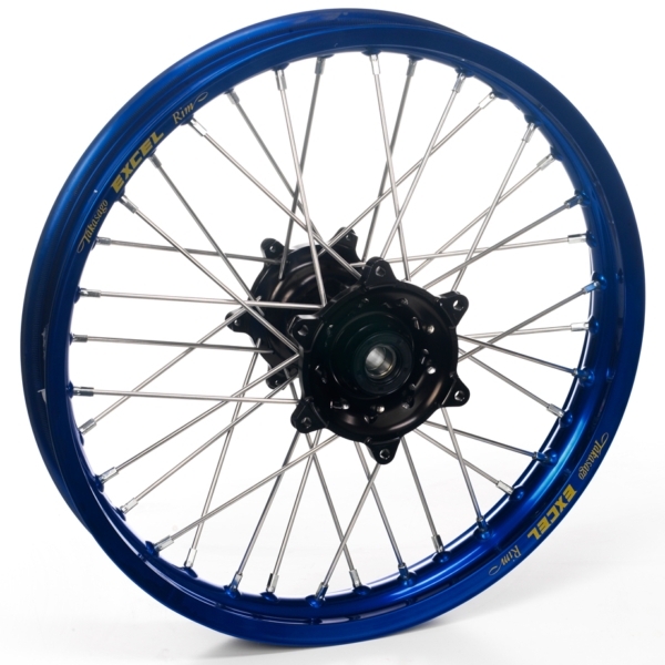 Haan Wheels, Komplett Hjul, 1,60, 21", FRAM, SVART BLÅ, Yamaha 19-20 WR450F, 20-21 WR250F
