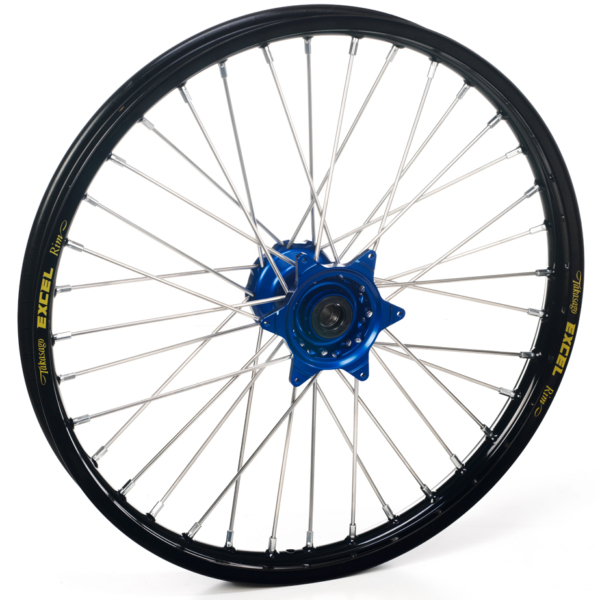 Haan Wheels, Komplett Hjul, 1,40, 19", FRAM, SVART BLÅ, KTM 12-21 85 SX, Husqvarna 20-21 TC 85, 19 TC 85 (17/14), 14-19 TC 85 (19/16), GasGas 21 MC 85