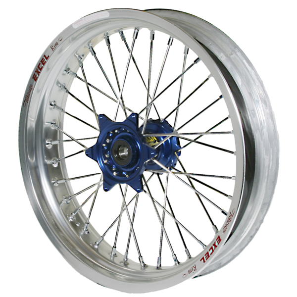 Haan Wheels, Komplett Hjul SM, 5,50, 17", BAK, SILVER BLÅ, KTM 03-21 450 EXC-F, 03-12 450 SX-F, 18-21 250 EXC TPI/300 EXC TPI, 95-17 250 EXC/300 EXC, 03-21 250 EXC-F, 95-12 250 SX, 03-12 250 SX-F, 10-21 350 EXC-F, 10-12 350 SX-F, 95-16 125 EXC, 95-12 125