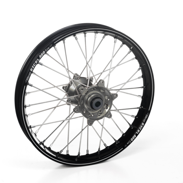 Haan Wheels, Komplett Hjul A60, 2,15, 19", BAK, SVART GRÅ, KTM 16-21 450 EXC-F, 13-21 450 SX-F, 18-21 250 EXC TPI/300 EXC TPI, 16-17 250 EXC/300 EXC, 16-21 250 EXC-F, 13-21 250 SX/250 SX-F, 16-21 350 EXC-F, 13-21 350 SX-F, 16 125 EXC/200 EXC/500 EXC, 13-2