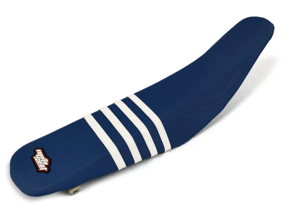 Moto Seat, Överdrag Stripes, VIT BLÅ, Husqvarna 14-15 FC 450, 14-16 FE 450, 14-15 FC 250, 14-16 FE 250/TC 250/TE 250, 14-15 FC 350, 14-16 FE 350, 14-15 TC 125, 14-16 TE 125/FE 501/TE 300