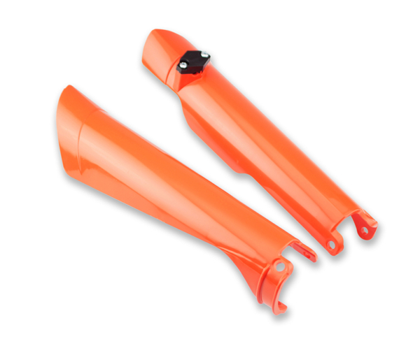 Cycra, Gaffelskydd, ORANGE, KTM 08-15 450 EXC-F, 08-14 450 SX-F, 08-15 250 EXC/250 EXC-F, 08-14 250 SX/250 SX-F, 10-15 350 EXC-F, 10-14 350 SX-F, 08-15 125 EXC/200 EXC/300 EXC, 08-14 125 SX, 08 144 SX/505 SX-F, 09-14 150 SX, 08-10 400 EXC, 12-15 500 EXC,