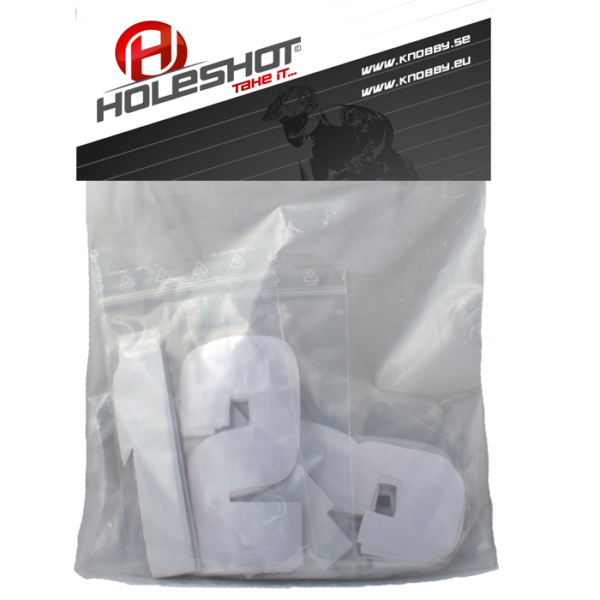 Holeshot, Siffersats 11cm 100st, SVART