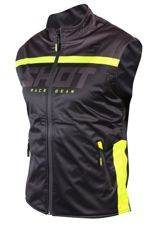 Shot, JACKA BODYWARMER LITE 2.0, NEON SVART GUL