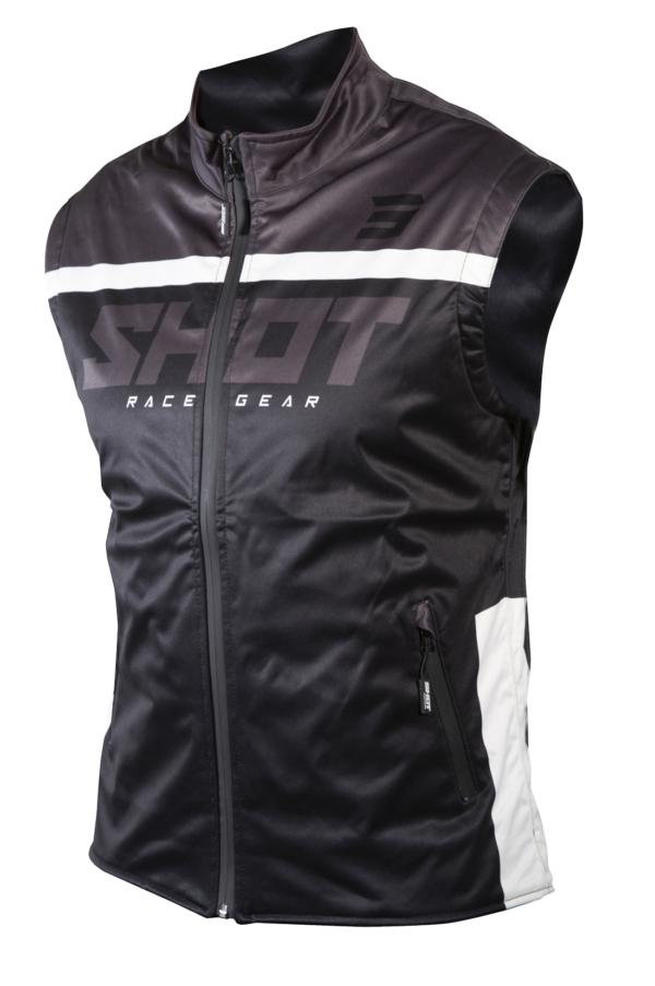 Shot, JACKA BODYWARMER LITE 2.0, SVART VIT