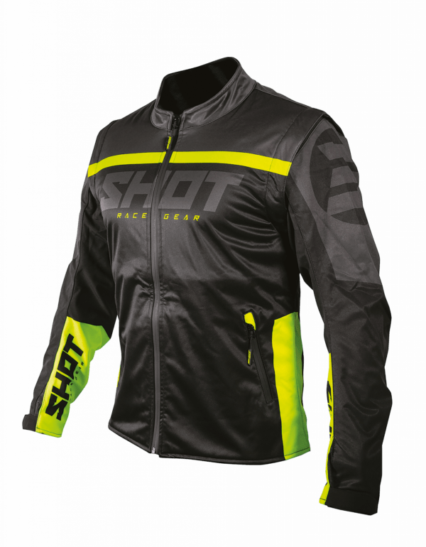 Shot, JACKA SOFTSHELL LITE 2.0, NEON SVART GUL