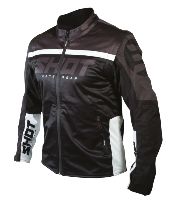 Shot, JACKA SOFTSHELL LITE 2.0, SVART VIT