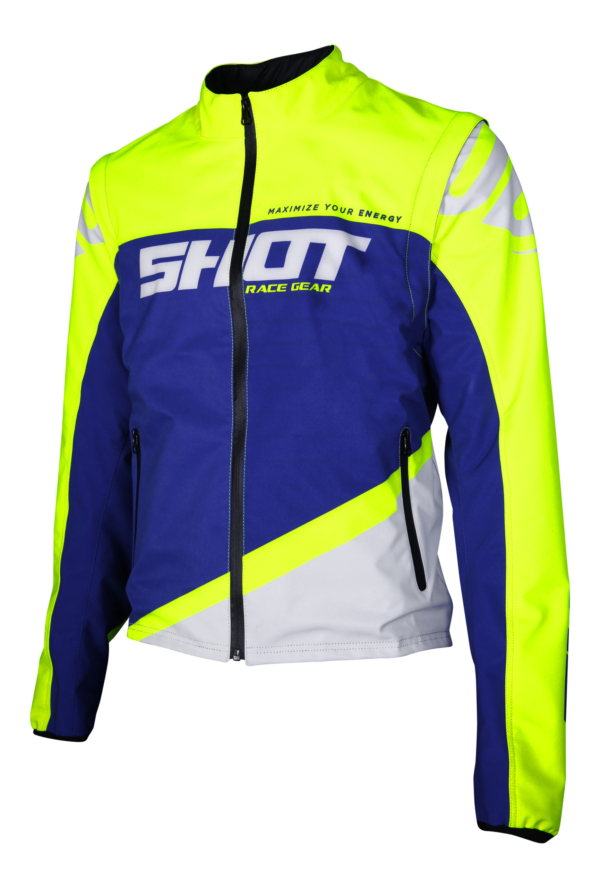 Shot, Jacka SOFTSHELL LITE, BLÅ NEON GUL