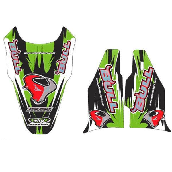 Why Stickers, Bull 06 Sponsor KXF 450, 06-08, Kawasaki 06-08 KX450F