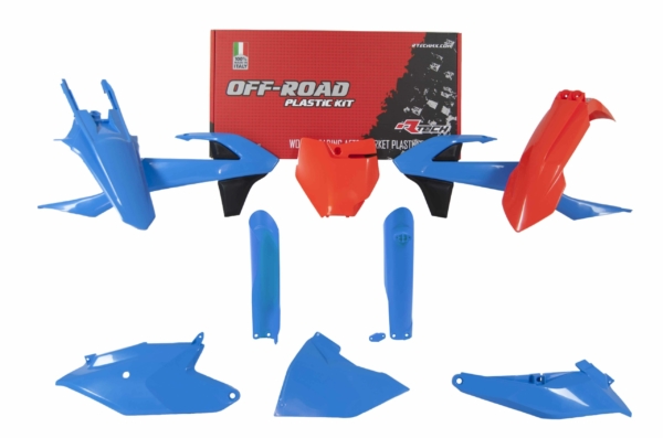 Rtech, Plastkit, ORANGE BLÅ, KTM 18-21 85 SX, GasGas 21 MC 85