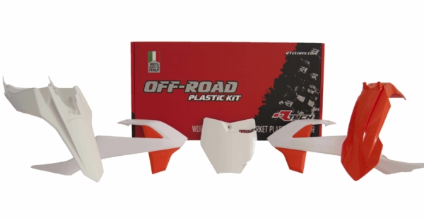 Rtech, Plastkit, VIT ORANGE, KTM 16-21 65 SX, GasGas 21 MC 65