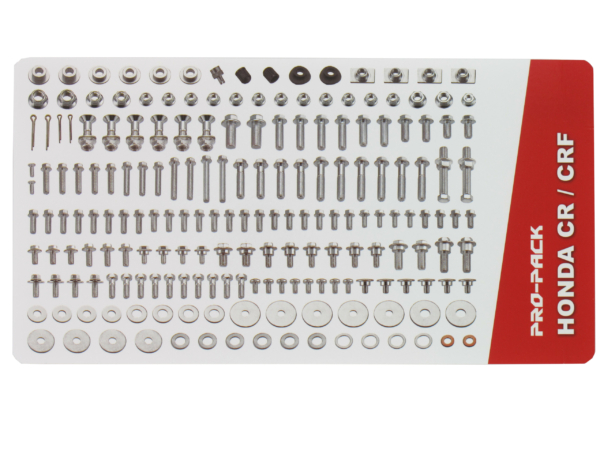 Holeshot, Komplett Skruvkit, Honda 02-20 CRF450R, 05-18 CRF450X, 99-07 CR250R, 04-21 CRF250R, 04-19 CRF250X, 99-07 CR125R, 03-07 CR85R, 07-21 CRF150R