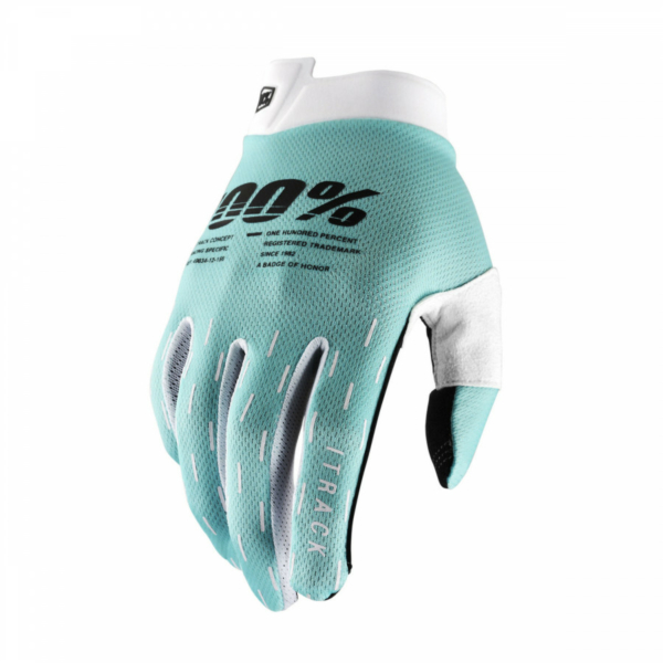 100%, ITRACK GLOVE - AQUA, VUXEN, MINT BLÅ