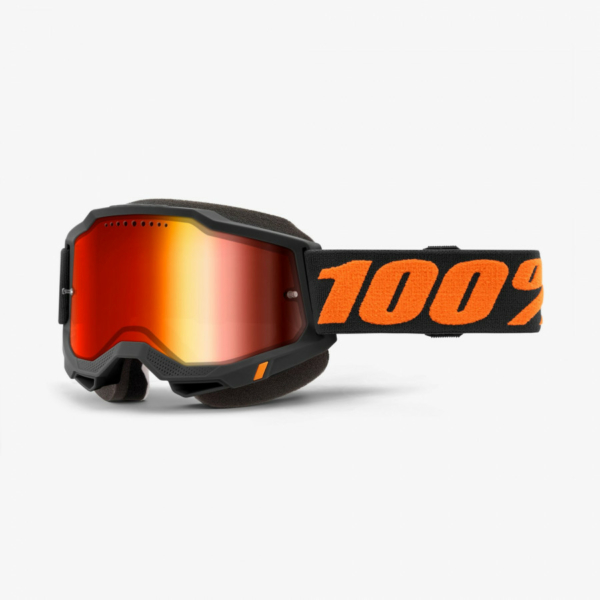 100%, ACCURI 2 SNOWMOBILE GLASÖGON CHICAGO - MIRROR RED LENS, VUXEN