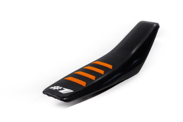 ONEGRIPPER Seat Cover - RIBBED - BLACK orange