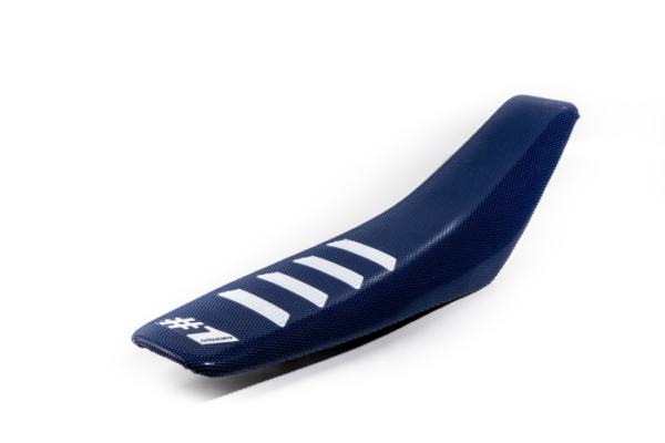 ONEGRIPPER Seat Cover - RIBBED - DARKBLUE white