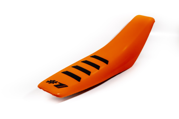 ONEGRIPPER Seat Cover - RIBBED - ORANGE black