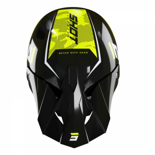 SHOT, HJÄLM FURIOUS CAMO NEON YELLOW GLOSSY, VUXEN - Bild 2