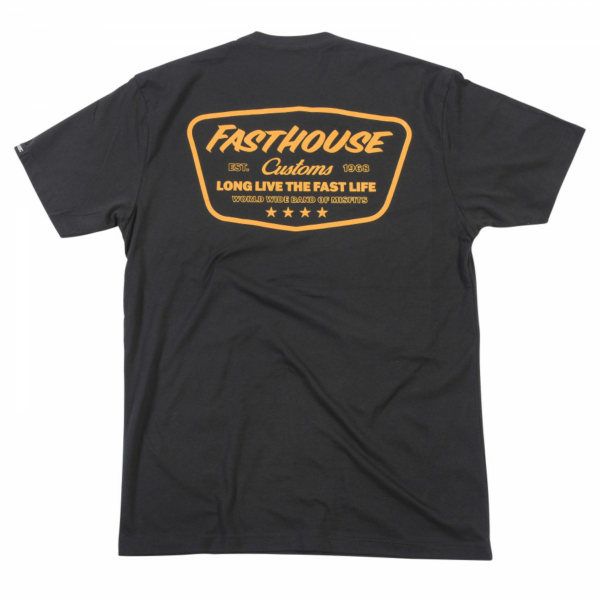 FASTHOUSE, CREST TEE, BLACK - VUXEN