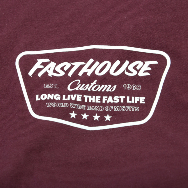 FASTHOUSE, CREST TEE, MAROON, VUXEN - Bild 3