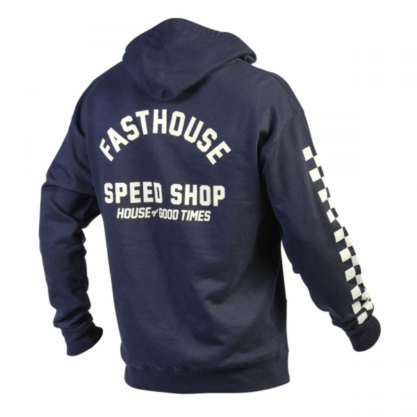 FASTHOUSE, HAVEN HOODED ZIP-UP, NAVY - SM, VUXEN, BLÅ