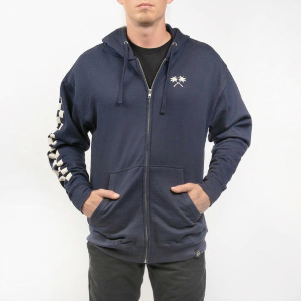 FASTHOUSE, HAVEN HOODED ZIP-UP, NAVY - SM, VUXEN, BLÅ - Bild 3