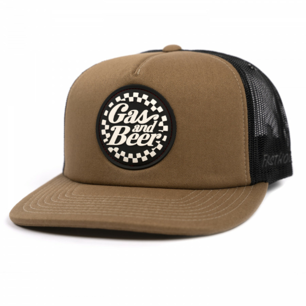 FASTHOUSE, GAS & BEER HAT, BROWN, VUXEN