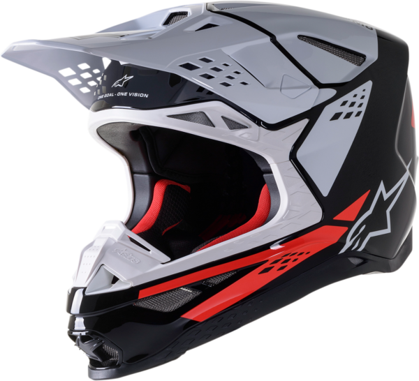 ALPINESTARS HJÄLM SM8 BLACK/WHITE/RED