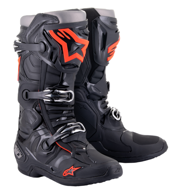 ALPINESTARS Tech 10 Crosstövlar Svart/Neon-Röd