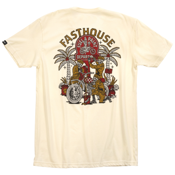 Fasthouse, Macabre Tee, Natural, VUXEN, M