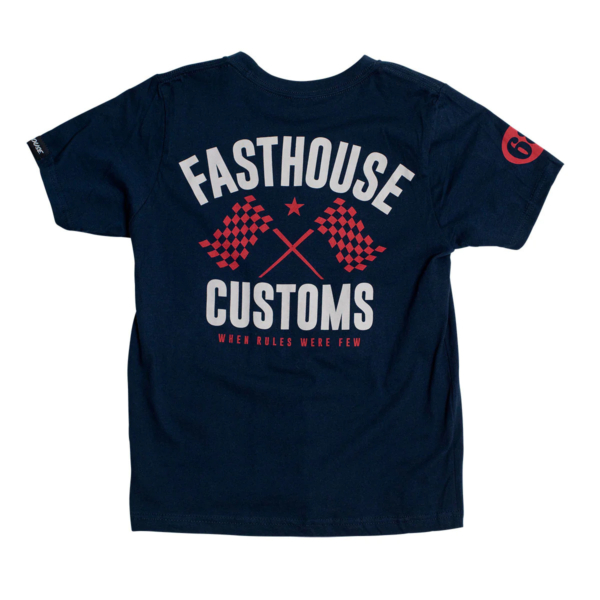 Fasthouse, Youth 68 Trick Tee, Midnight, BARN, XS