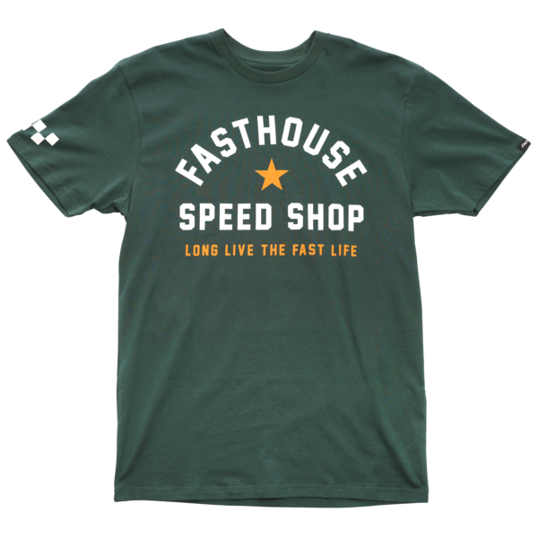 Fasthouse, Fast Life Tee, Forest Green, VUXEN, L