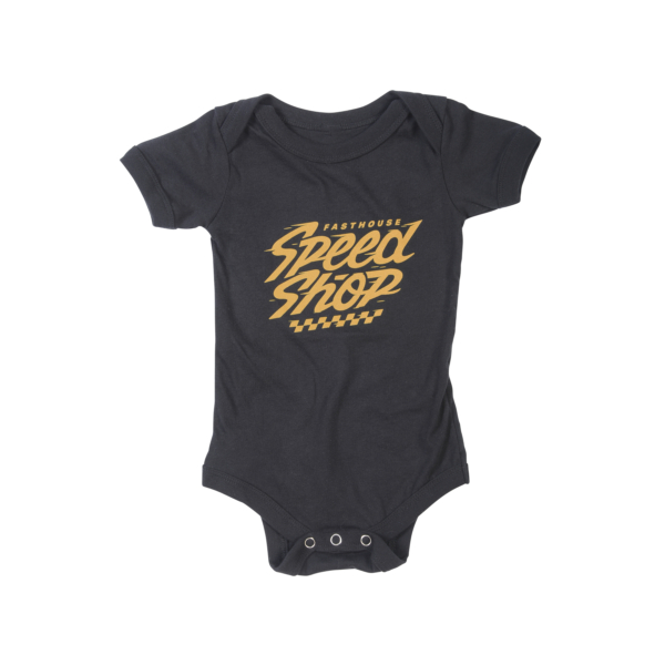 Fasthouse, Infant Haste Onesie, Black - 03-06 Months, BARN