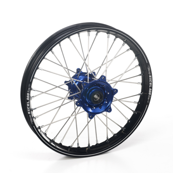 Haan Wheels, Komplett Hjul A60, 2,15, 18", BAK, SVART BLÅ, Yamaha 03-24 WR450F, 03-08 YZ450F, 99-07 WR250, 17-19 WR250, 01-24 WR250F, 08-20 WR250R, 99-24 YZ250, 01-08 YZ250F, 99-07 WR125, 99-24 YZ125, 99-00 WR400F, 01-02 WR426F, 99 YZ400F, FANTIC 22-23 XX