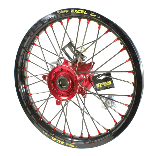 Haan Wheels, Komplett Hjul, 2,15, 18", BAK, SVART RÖD, Honda 13-25 CRF450R, 14-25 CRF250R, 19 CRF250X