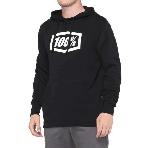 100%, ICON Hooded Sweatshirt, VUXEN, XL, SVART