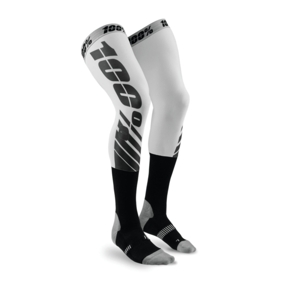 100%, REV MX Knee Brace Sock Flash Grey, VUXEN, S M