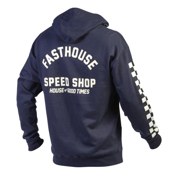 Fasthouse, Haven Hooded Zip-Up, Navy - LG, VUXEN, L, BLÅ