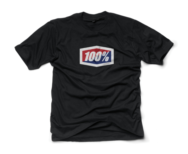 100%, TEE-SHIRT OFFICIAL, VUXEN, S, SVART