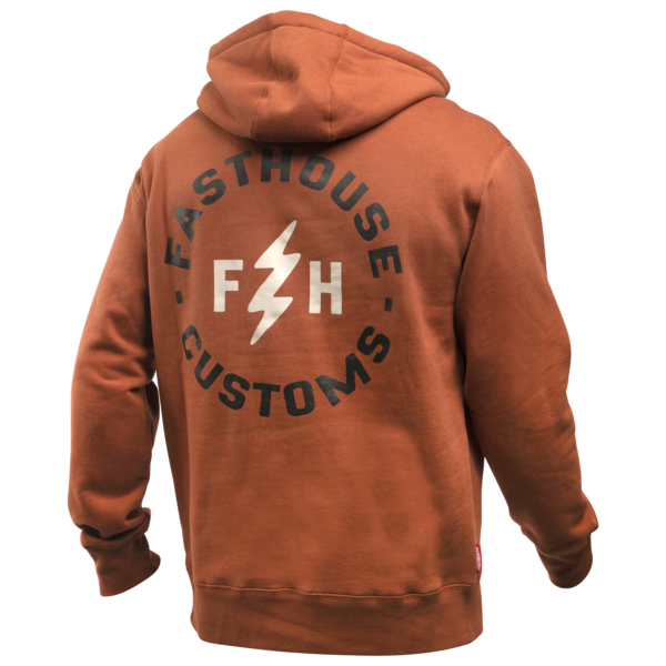 Fasthouse, Easy Rider Hooded Pullover, Rust, VUXEN, S