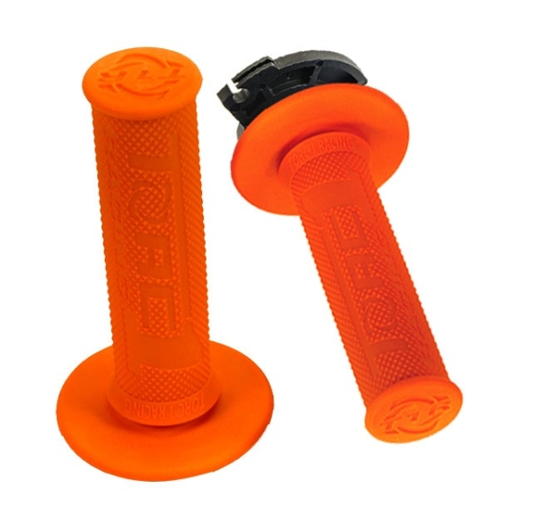 Torc1, DEFY MX Lock-On Diamond Grips, 2 och 4-takt, ORANGE